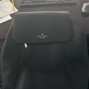 Kate Spade Black Leather Backpack